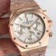 Swiss 7750 Replica Audemars Piguet Royal Oak Rose Gold Chronograph Dial Watches (11)_th.jpg